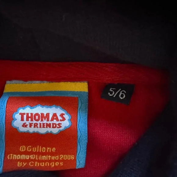 Thomas & Friends Toddler Boy Red Hoodie Embroidered Limited 2006 Size 5-6 - Picture 8 of 9